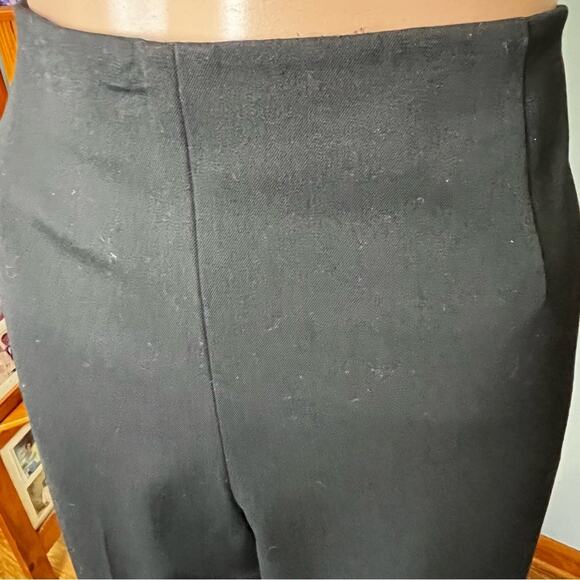 Talbots Petites Black Dress Pants 16 Stretch Scuba Fabric Side Zip Career Office - Picture 2 of 6